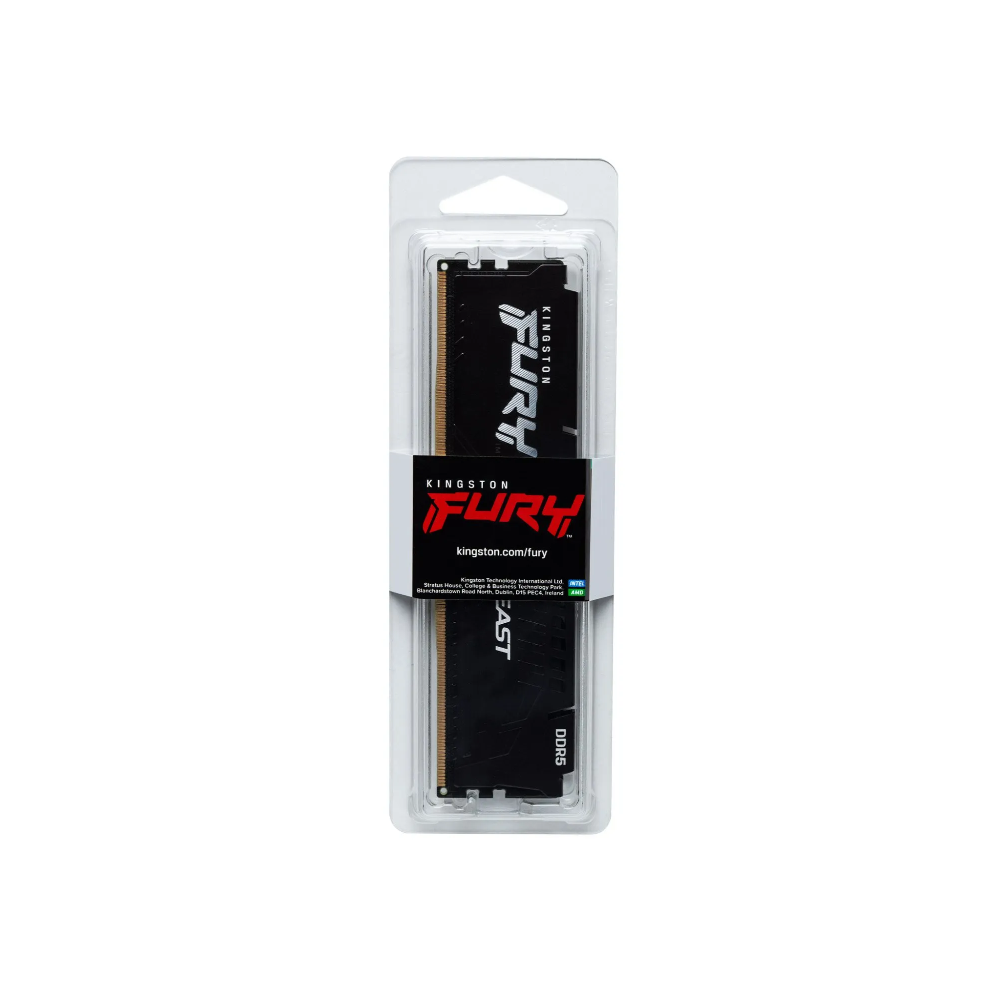 Модуль памяти Kingston Fury Beast Black XMP KF556C40BB-16 DDR5 DIMM 16Gb 5600 MHz CL40