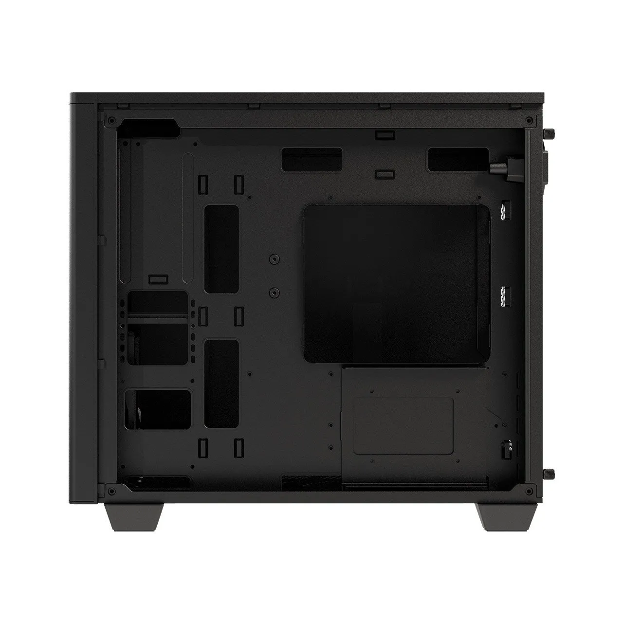 Компьютерный корпус FSP CST360B, Без БП, 2xUSB3.0/1xType-C, 2xFAN120, Tempered Glass, Black, mATX — фото 2