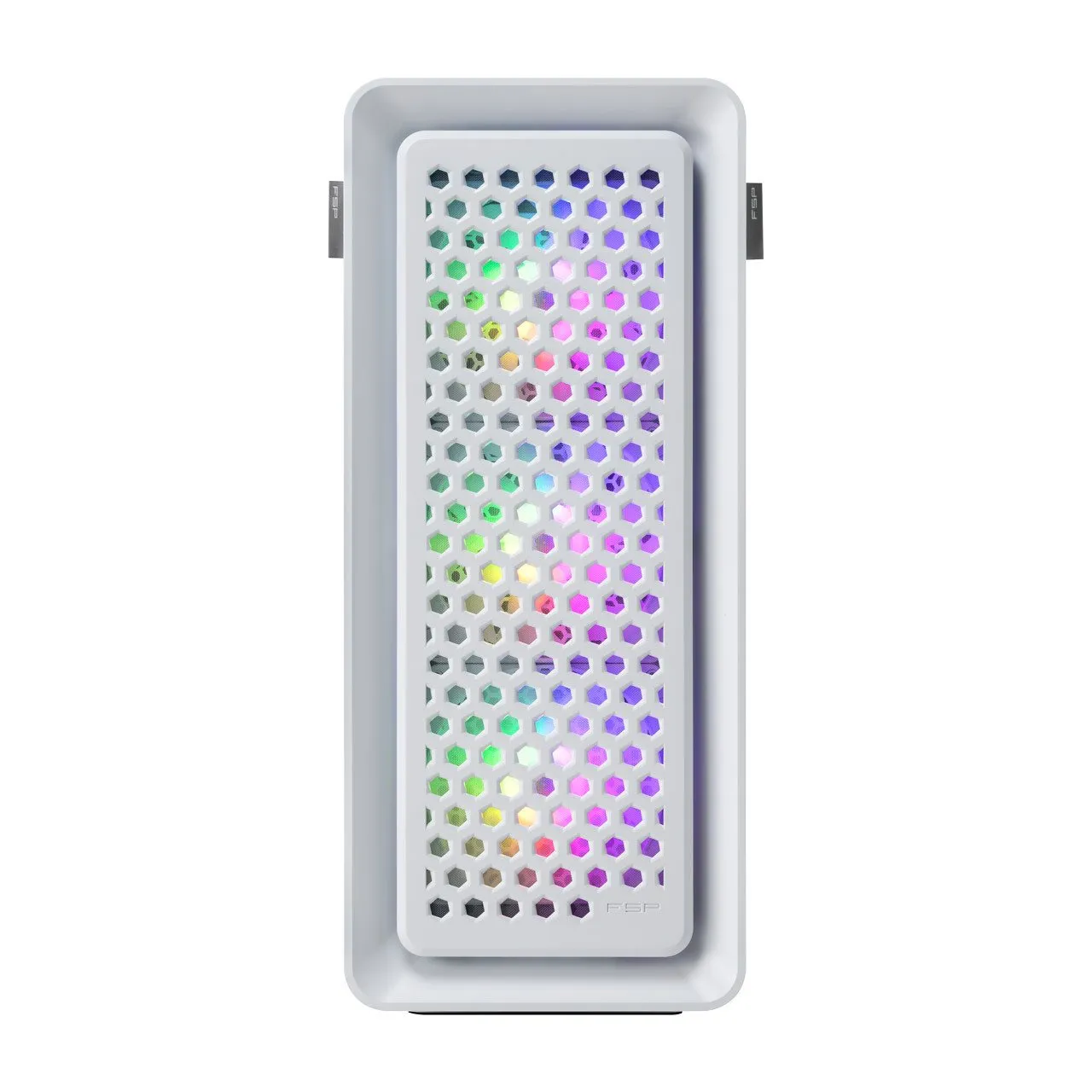 Компьютерный корпус FSP CUT593P(W), Без БП, 2xUSB3.0/Type-C, 4xFAN140 ARGB, Glass, White, E-ATX — фото 3