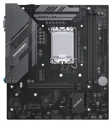 Материнская плата MaxSun Challenger B760M D5, LGA1700, 2xDDR5, 3xSATA, 2xM.2, HDMI+VGA, mATX
