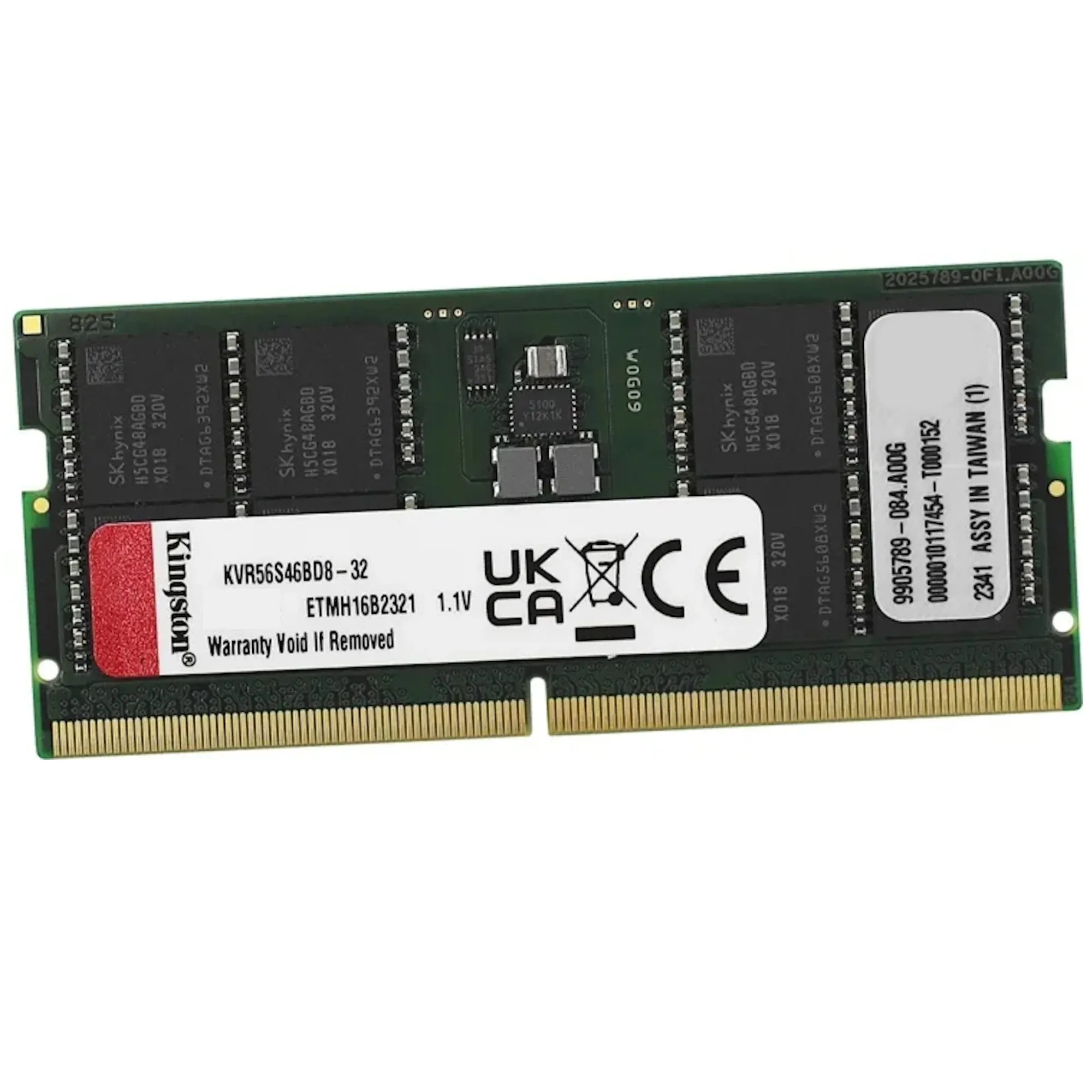 Модуль памяти Kingston KVR56S46BD8-32 DDR5 SODIMM 32Gb 5600MHz CL46 — фото 2