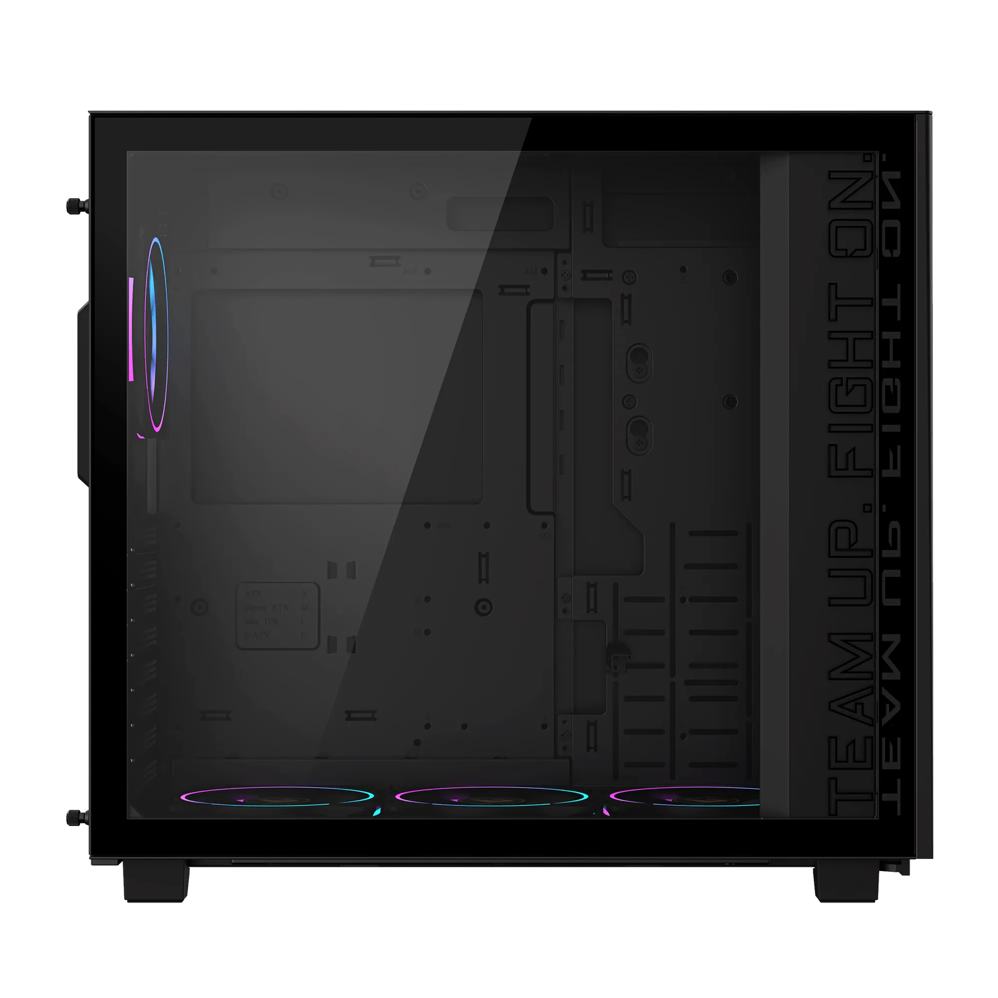 Компьютерный корпус GigaByte AORUS C400 GLASS, Без БП, 2xUSB3.0/Type-C, 4xARGB, Glass, Black, ATX — фото 4