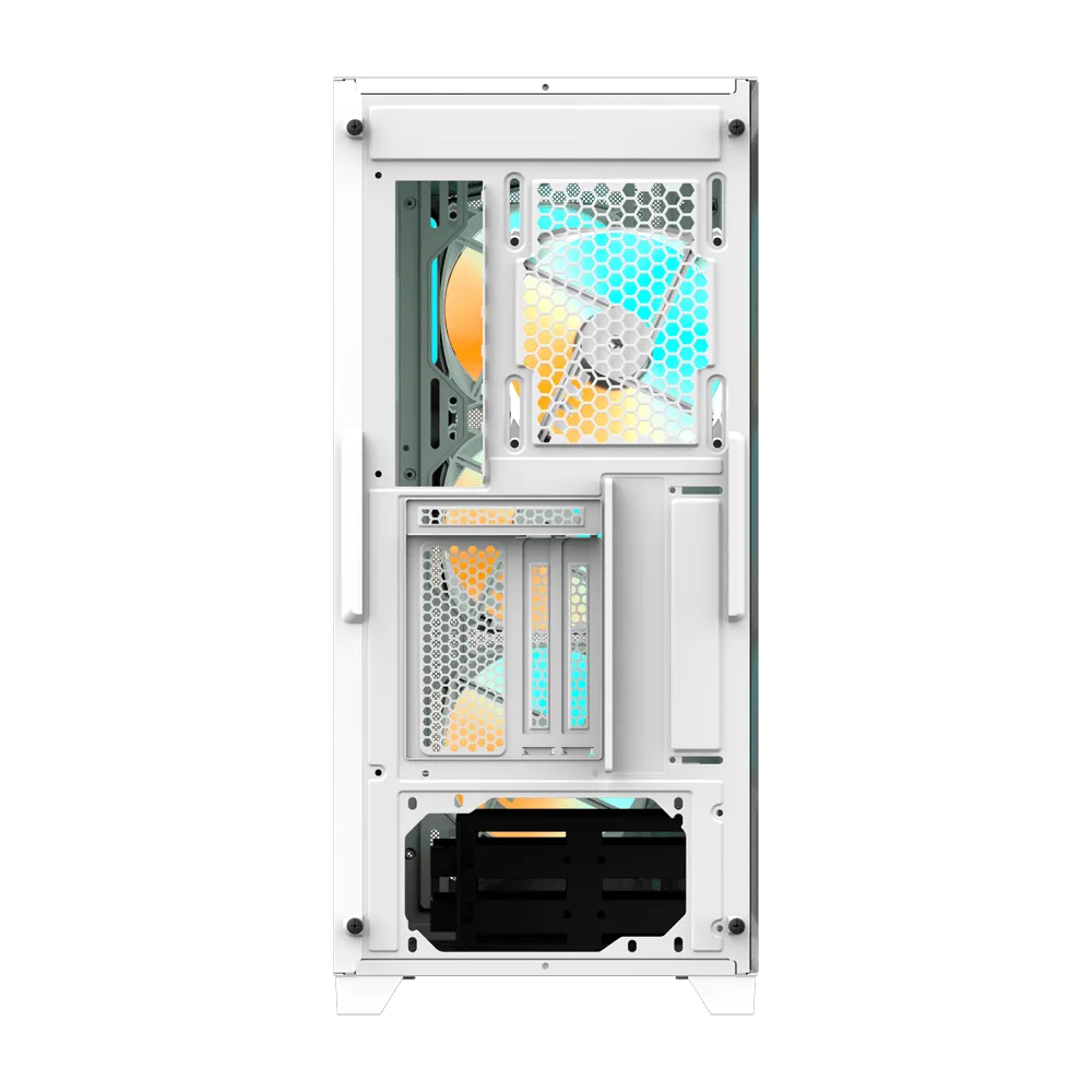 Компьютерный корпус GigaByte C301 GLASS WHITE V2, Без БП, 2xUSB3.0/Type-C, 4xARGB, White, E-ATX — фото 3