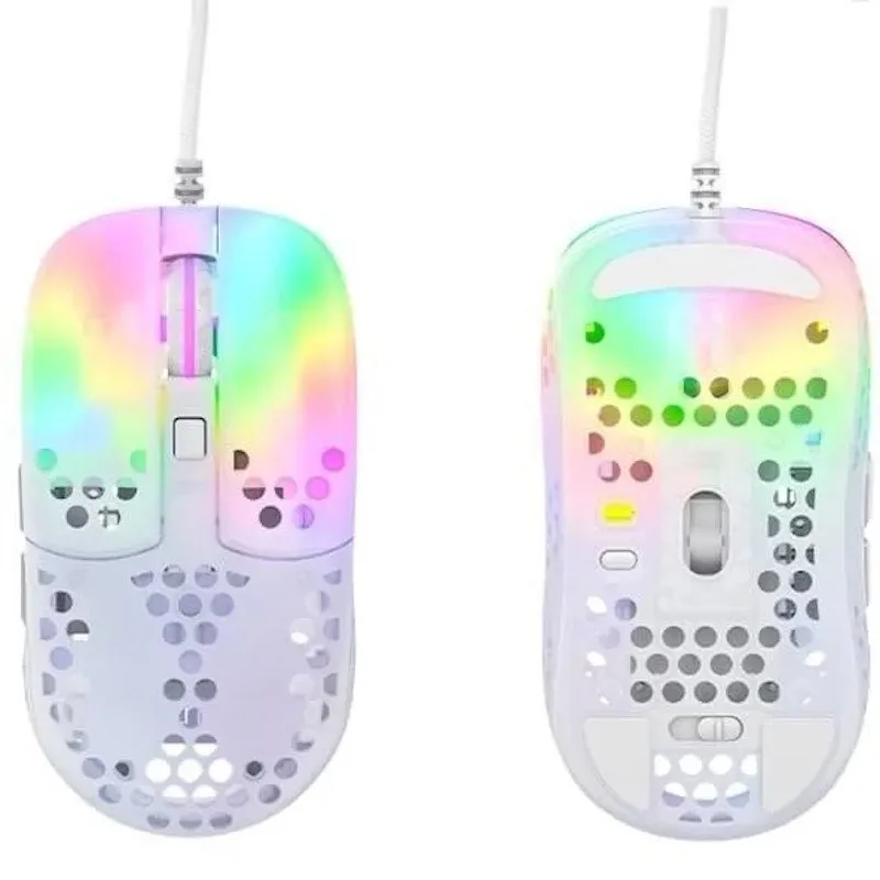 Мышь XTRFY MZ1 RGB, Pixart 3389 sensor, 16000 dpi, Ultra-Light, USB, white — фото 2