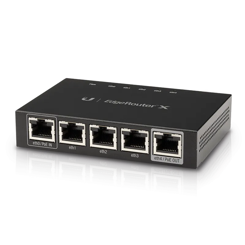 Маршрутизатор Ubiquiti EdgeRouter X, 5x1000 LAN, Passive PoE