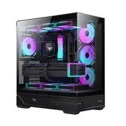 Компьютерный корпус Huntkey MVP Destiny, Без БП, 0.7mm, 1xType C, 2xUSB3.0, HD-Audio, ATX, Black — фото 2