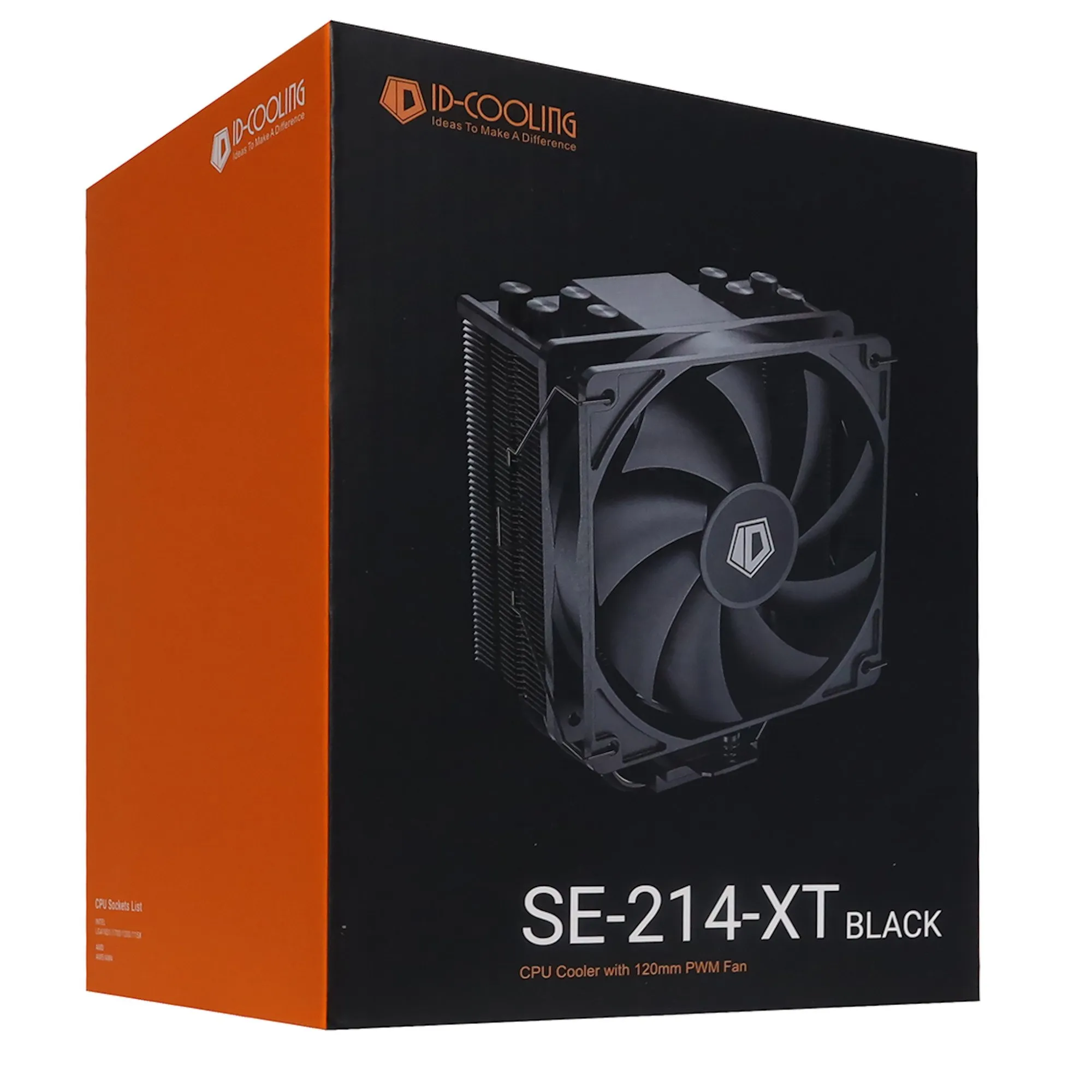 Кулер для процессора ID-Cooling SE-214-XT Black, S1200/1700/115x/AMD, 180W, 12cm fan, 500-1500rpm — фото 4