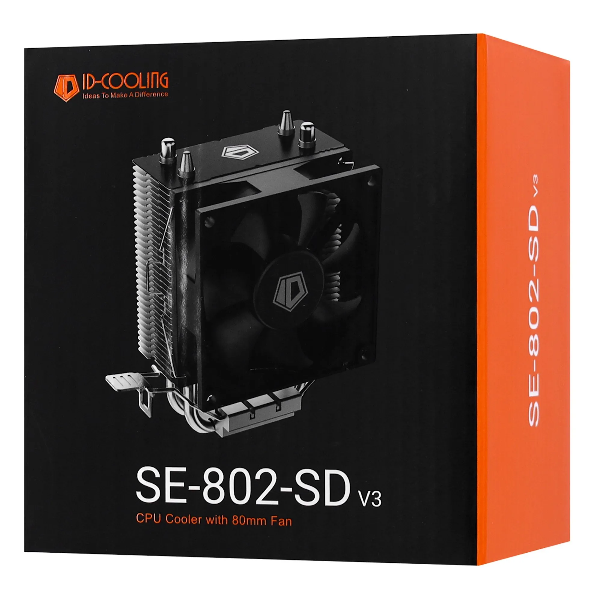 Кулер для процессора ID-Cooling SE-802-SD V3, S1700/1200/115x/AMD, 95W, 8cm fan, 2200rpm, 3pin — фото 5