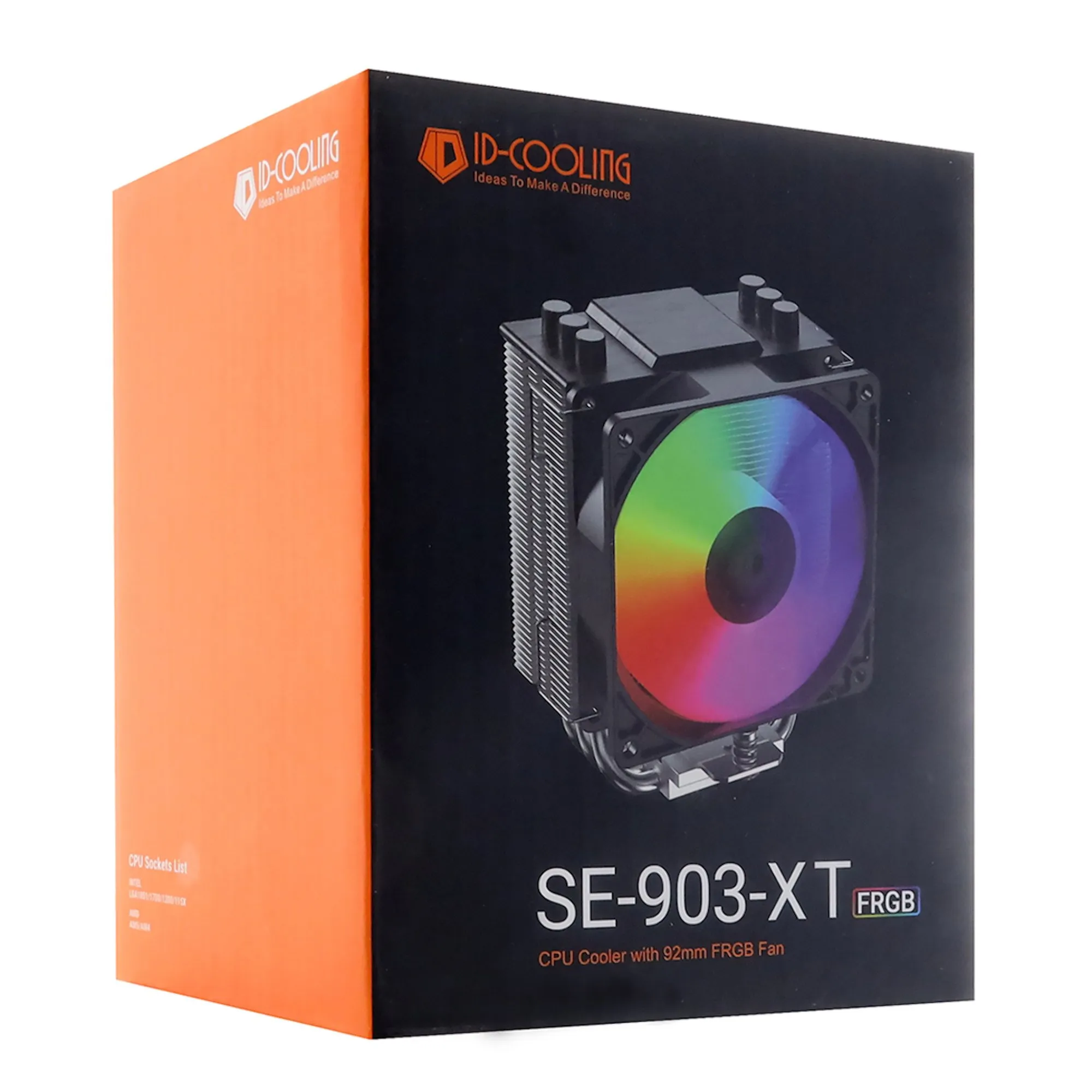 Кулер для процессора ID-Cooling SE-903-XT FRGB, S1851/1700/1200/115x/AMD, 130W, 2200rpm, 45.8CFM, 4p — фото 4