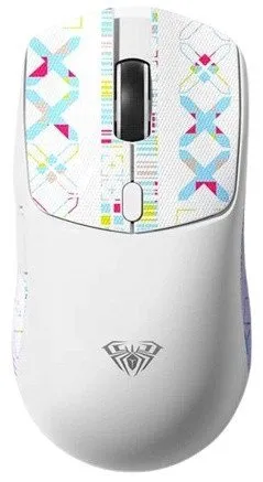 Мышь AULA SC580X, PAW3325-10000dpi, 1000Hz, 500mAh, 2.4/BT/cable, 6 buttons, Lightweight(84g), White — фото 3