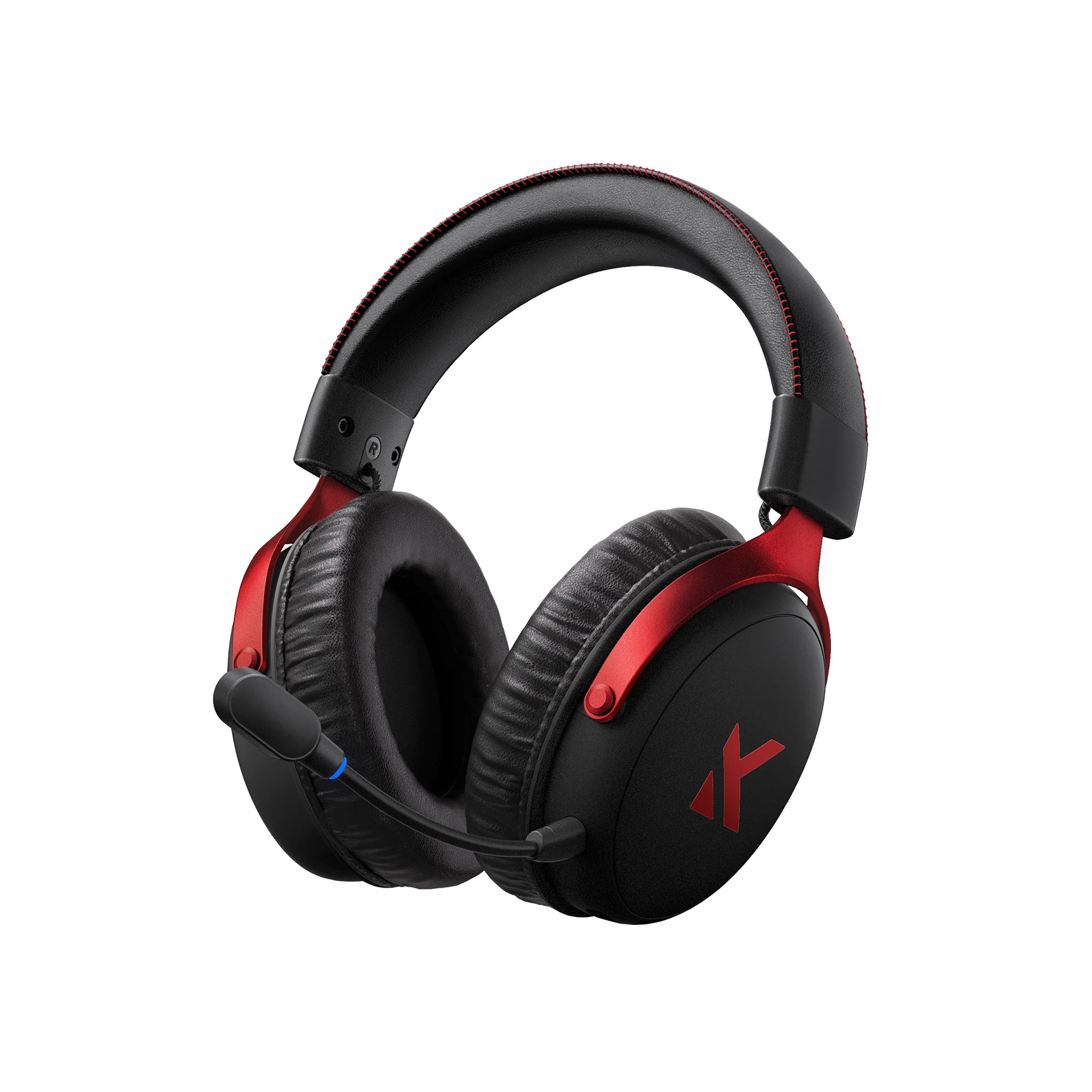 Наушники с микрофоном MCHOSE V9 Pro, 7.1 Surround, 53mm Drivers, 2.4/BT/USB, 2000mAh, Black Red — фото 2
