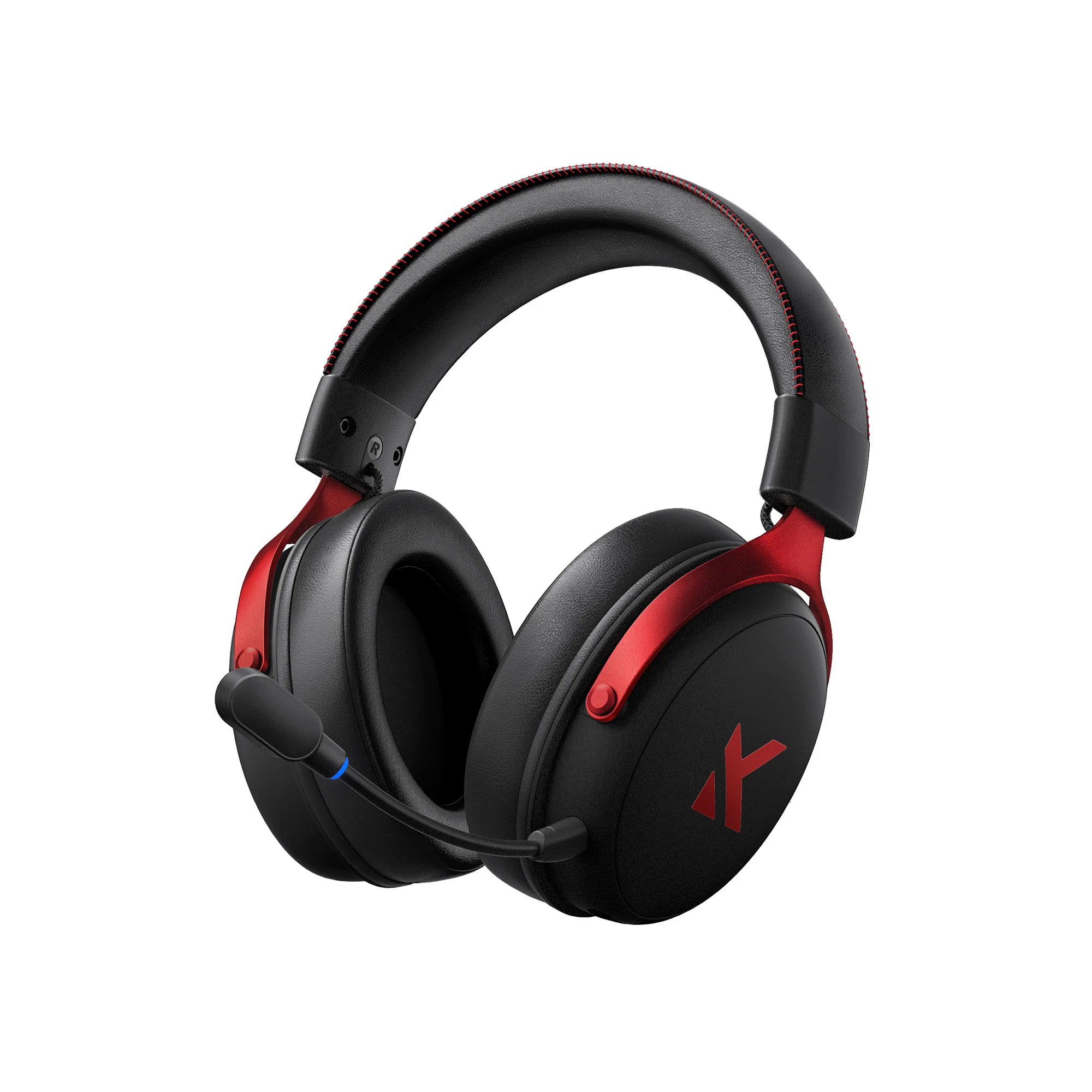 Наушники с микрофоном MCHOSE V9 Pro, 7.1 Surround, 53mm Drivers, 2.4/BT/USB, 2000mAh, Black Red — фото 4