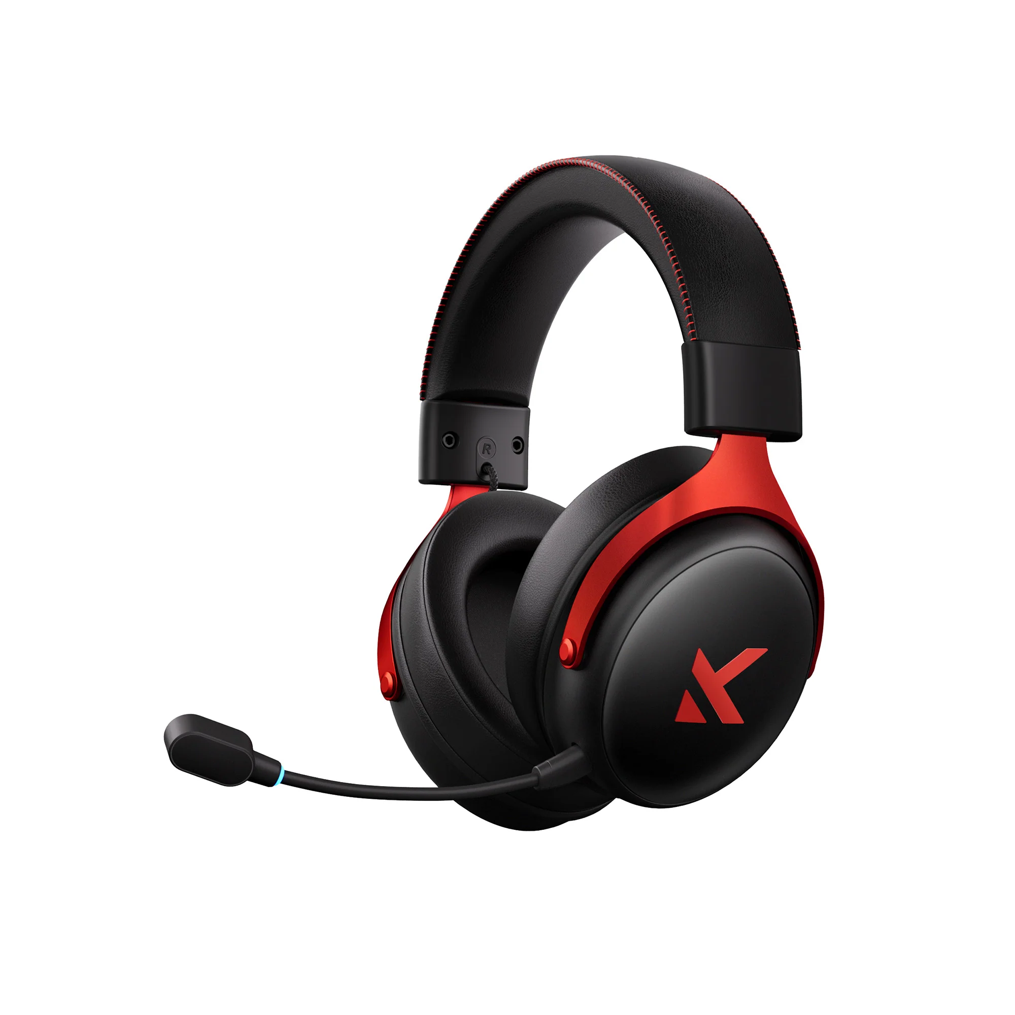 Наушники с микрофоном MCHOSE V9 Pro, 7.1 Surround, 53mm Drivers, 2.4/BT/USB, 2000mAh, Black Red