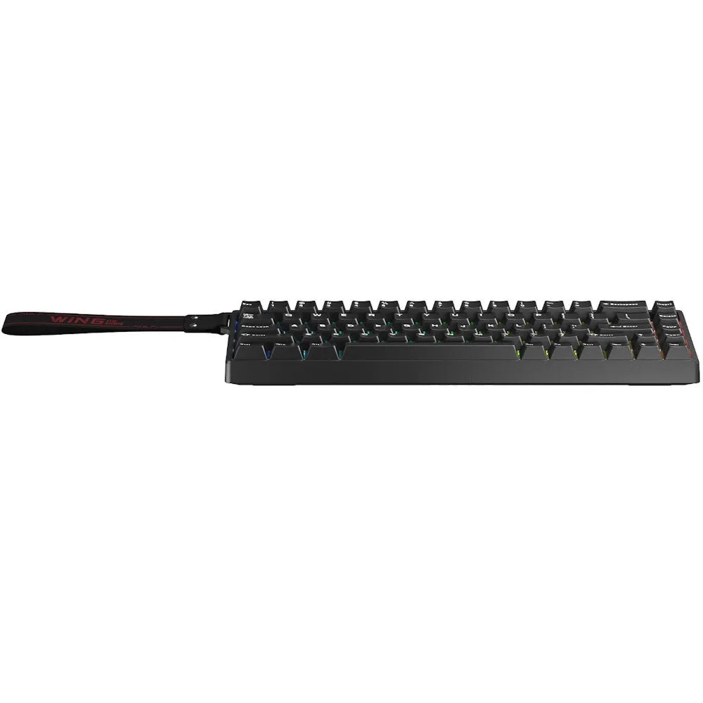 Клавиатура AULA WIN68, Magnetic, Gray Wood switch, 68 keys EN/RU, wired, Black — фото 4
