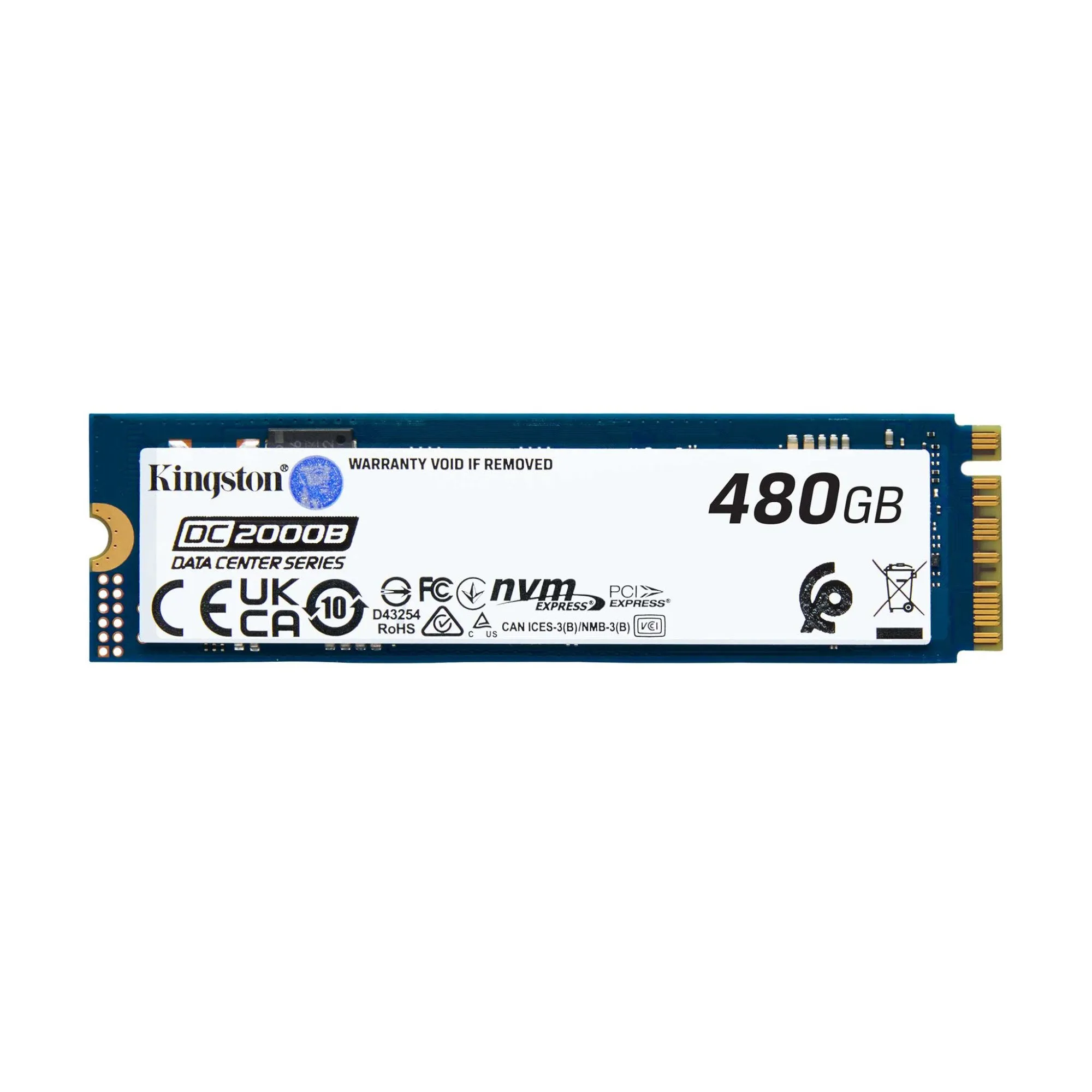 Твердотельный накопитель SSD 480 Gb, M.2 2280, Kingston DC2000B, SEDC2000BM8/480G, PCIe4, 7000R/800W — фото 3