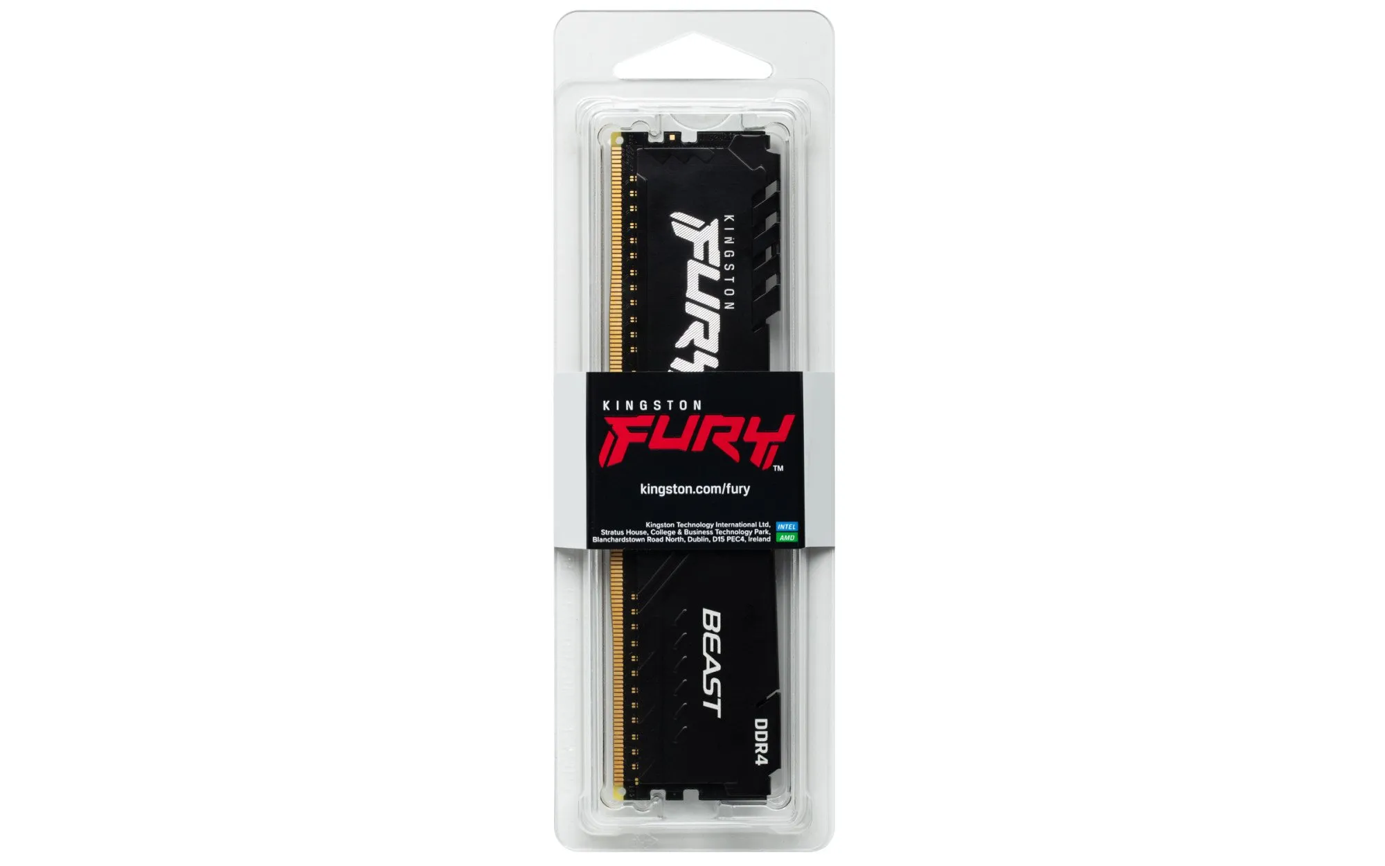 Модуль памяти Kingston Fury Beast KF432C16BB/8WP DDR4 DIMM 8Gb 3200MHz CL16 — фото 2