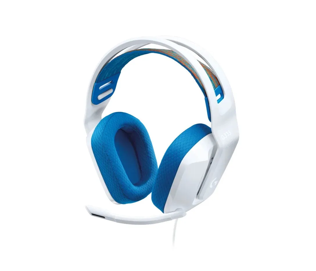 Гарнитура Logitech G335, 40 mm Drivers, 2 m Cable, Белый