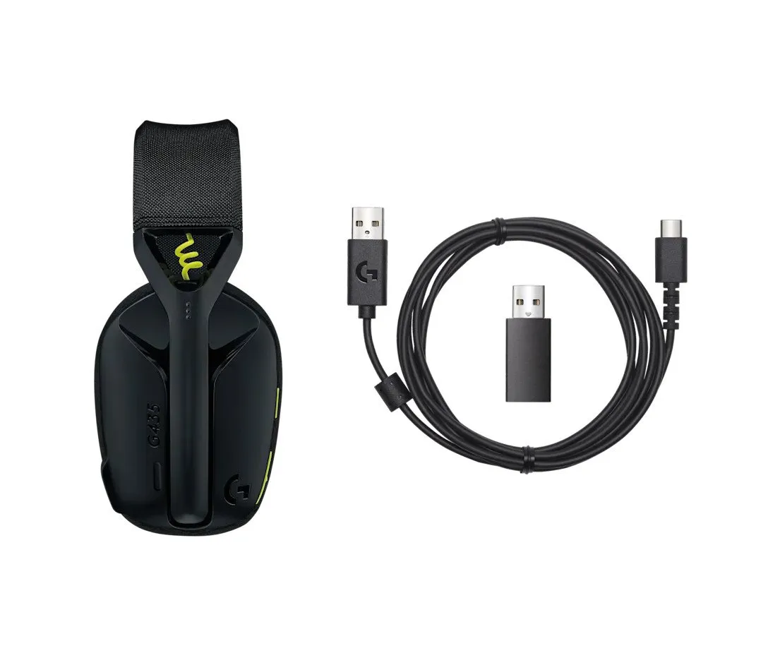 Гарнитура Logitech G435 Lightspeed, 40 mm Drivers, 2.4 GHz/BT, Черный — фото 3