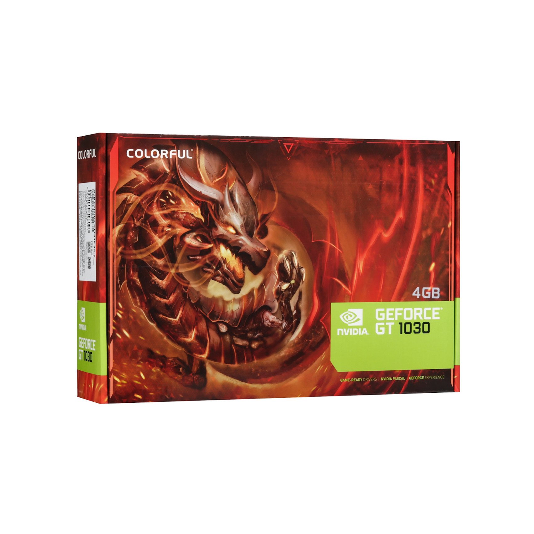 Видеокарта Colorful GT1030 4G-V, 4Gb/64bit GDDR4, HDMI+D-SUB, PCIe3.0