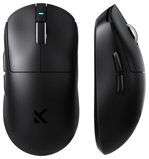 Мышь MCHOSE A7 Pro, Black, PAW3395-26Kdpi, 500mAh, 2.4/BT/USB, 59g