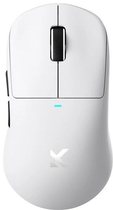 Мышь MCHOSE M7 Pro, White, PAW3395-26Kdpi, White, 500mAh, 2.4/BT/USB, 5buttons-60M, Light(55g)