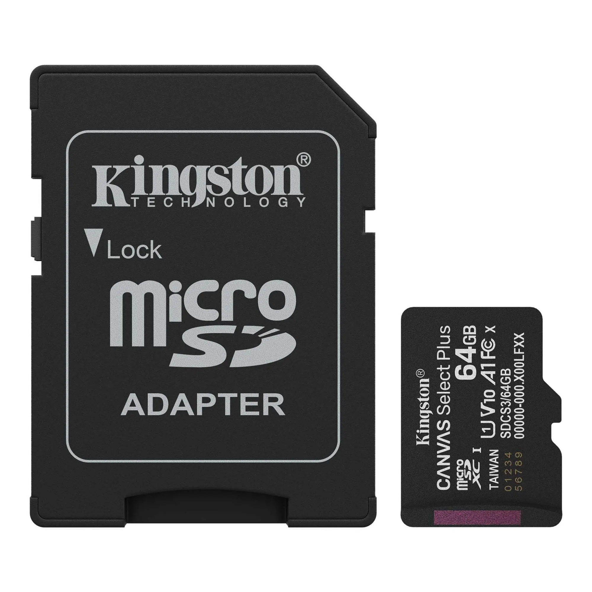 Карта памяти MicroSD 64GB Class 10 UHS-I Kingston SDCS3/64GB — фото 2