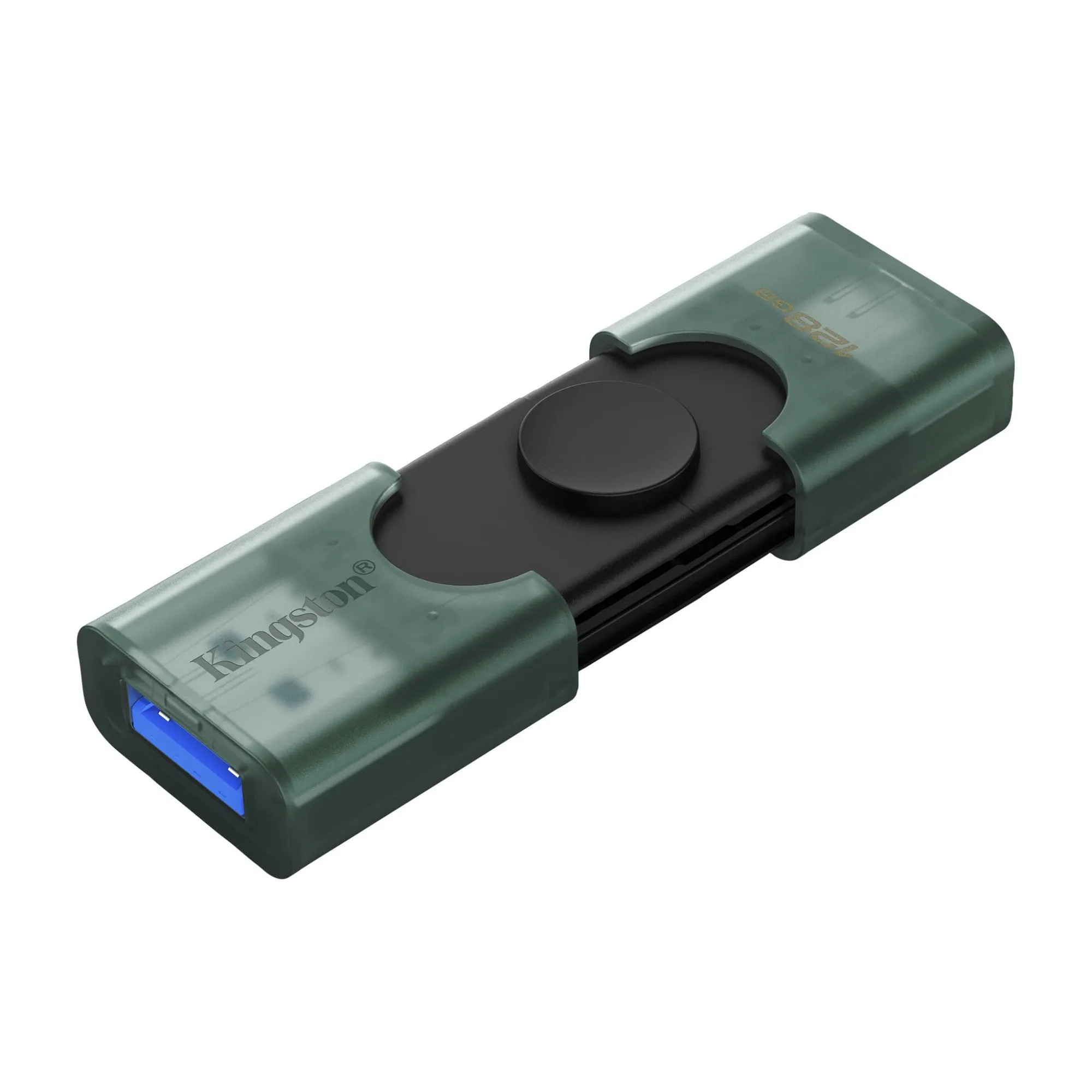 Флэш-накопитель Kingston 128Gb USB3.2 Gen2 + Type-C, Data Traveler Duo (Black) — фото 3