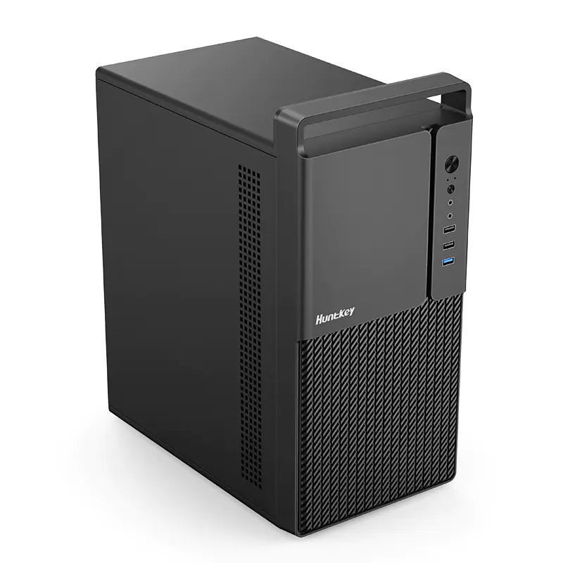Компьютерный корпус Huntkey BU406, Без БП, 0.7mm, 2xUSB2.0, 1xUSB3.0, Audio, M-ATX/Mini-ITX, Black — фото 7