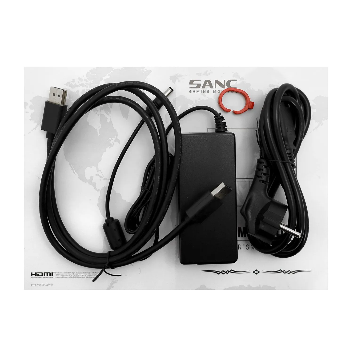 Монитор  27" Sanc M2763VTB, 1920x1080, VA (LED), 280Hz, 1ms, 300cd/m2, 1000:1, 2xHDMI/2xDP — фото 5