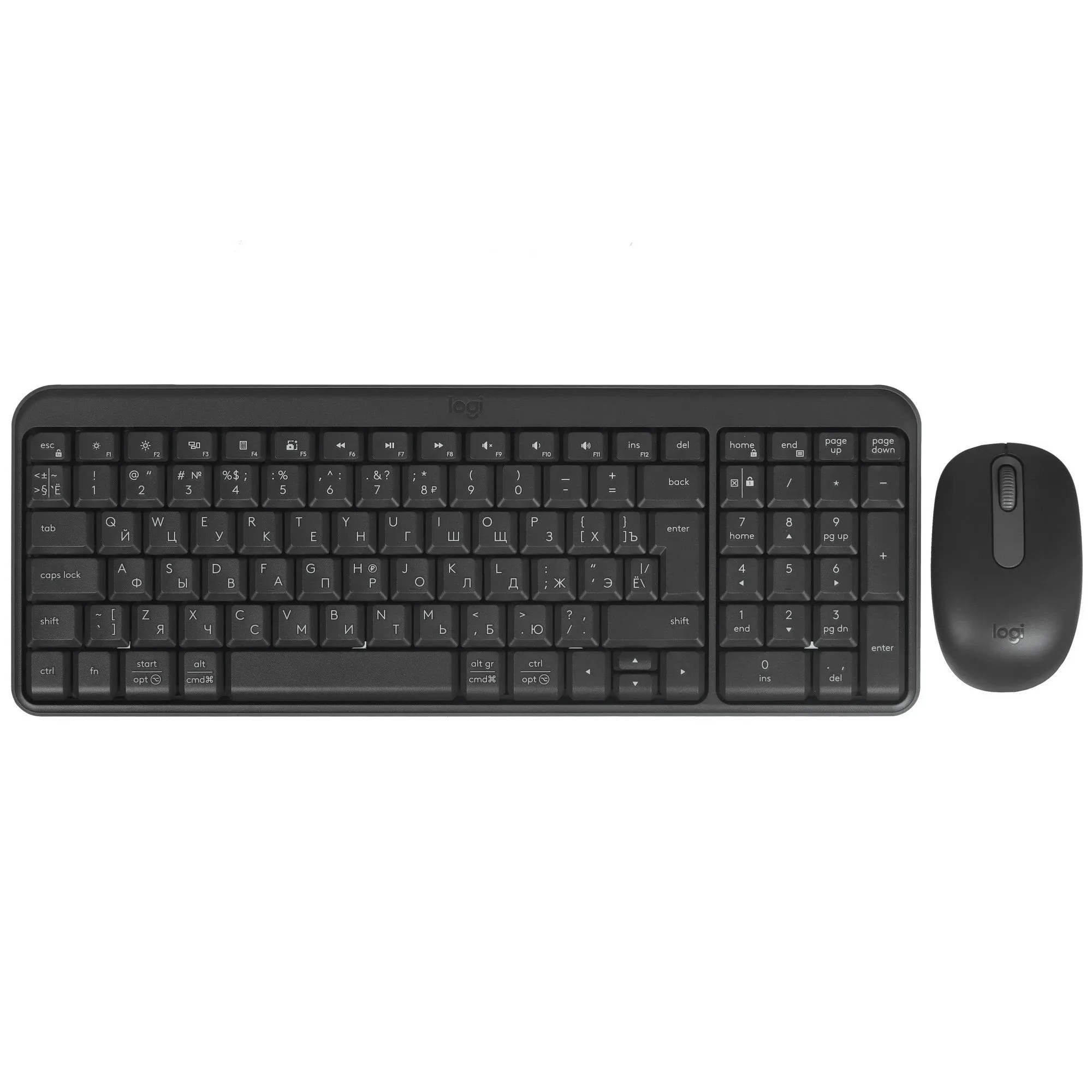 LOGITECH MK250 Compact Bluetooth Wireless Combo-GRAPHITE-RUS-2.4GHZ/BT-INTNL-973 — фото 1