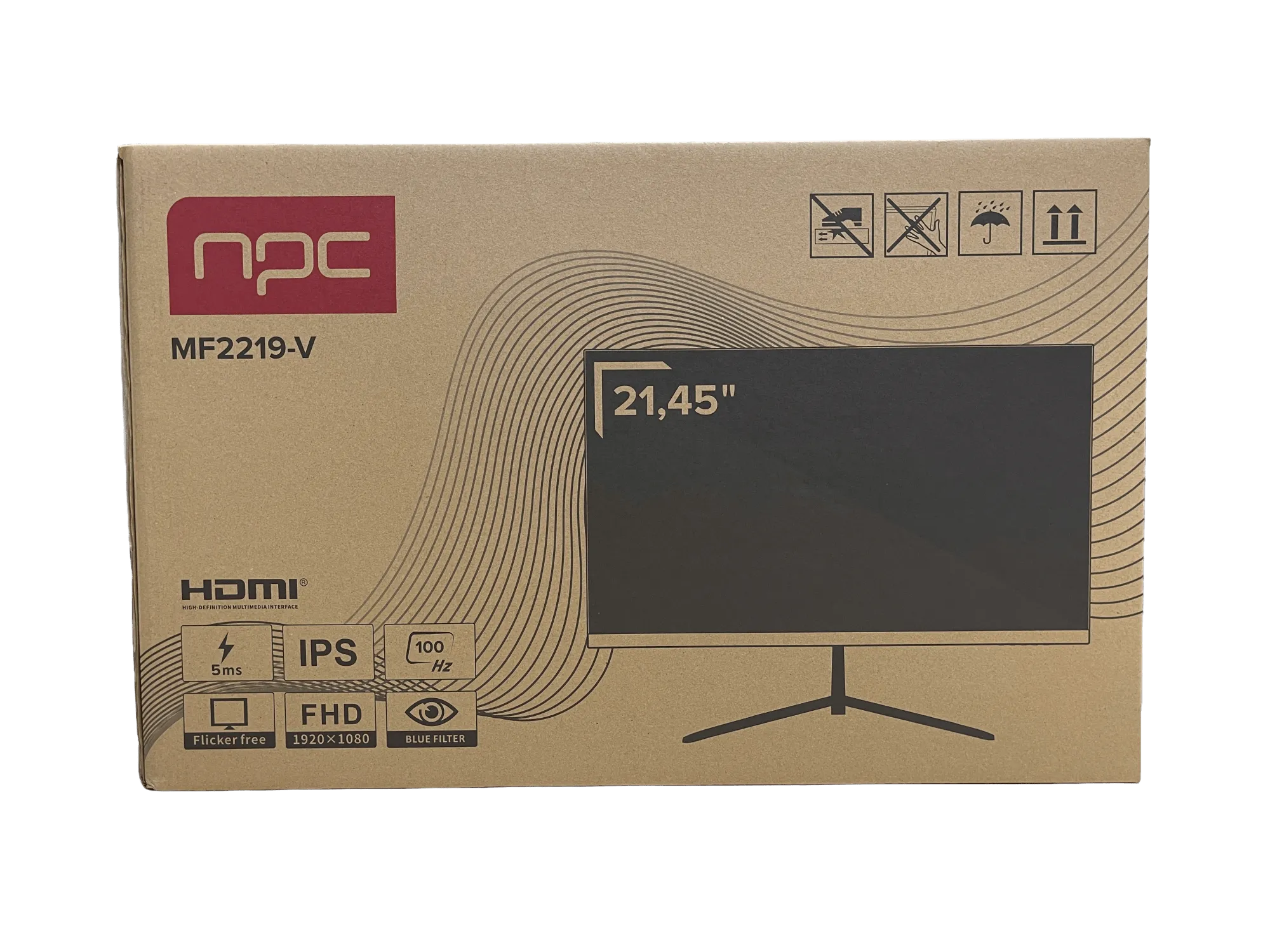 Монитор  21.45" NPC MF2219-V, 1920x1080 IPS (LED), 100Hz, 5ms, 250 cd/m2, 1000:1, VGA/HDMI, Black — фото 9