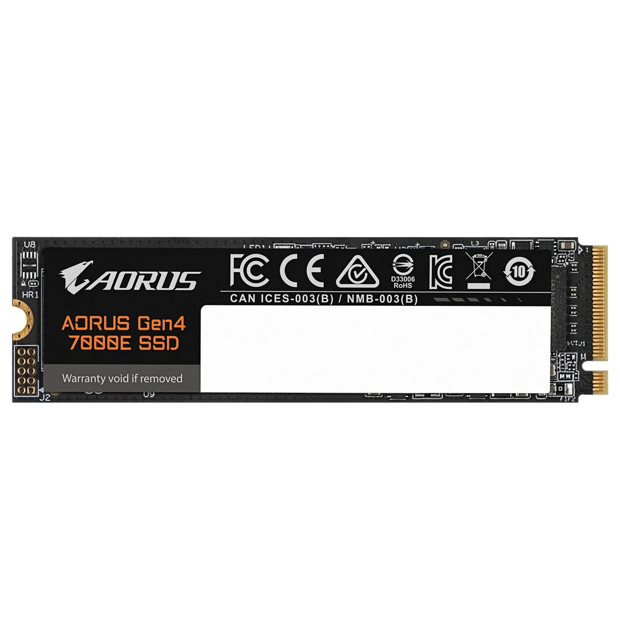 Твердотельный накопитель SSD 1Tb PCIe 4.0 GIGABYTE AG470E1TB AORUS Gen4 7000E 1TB, NVMe, M2 2280 — фото 2