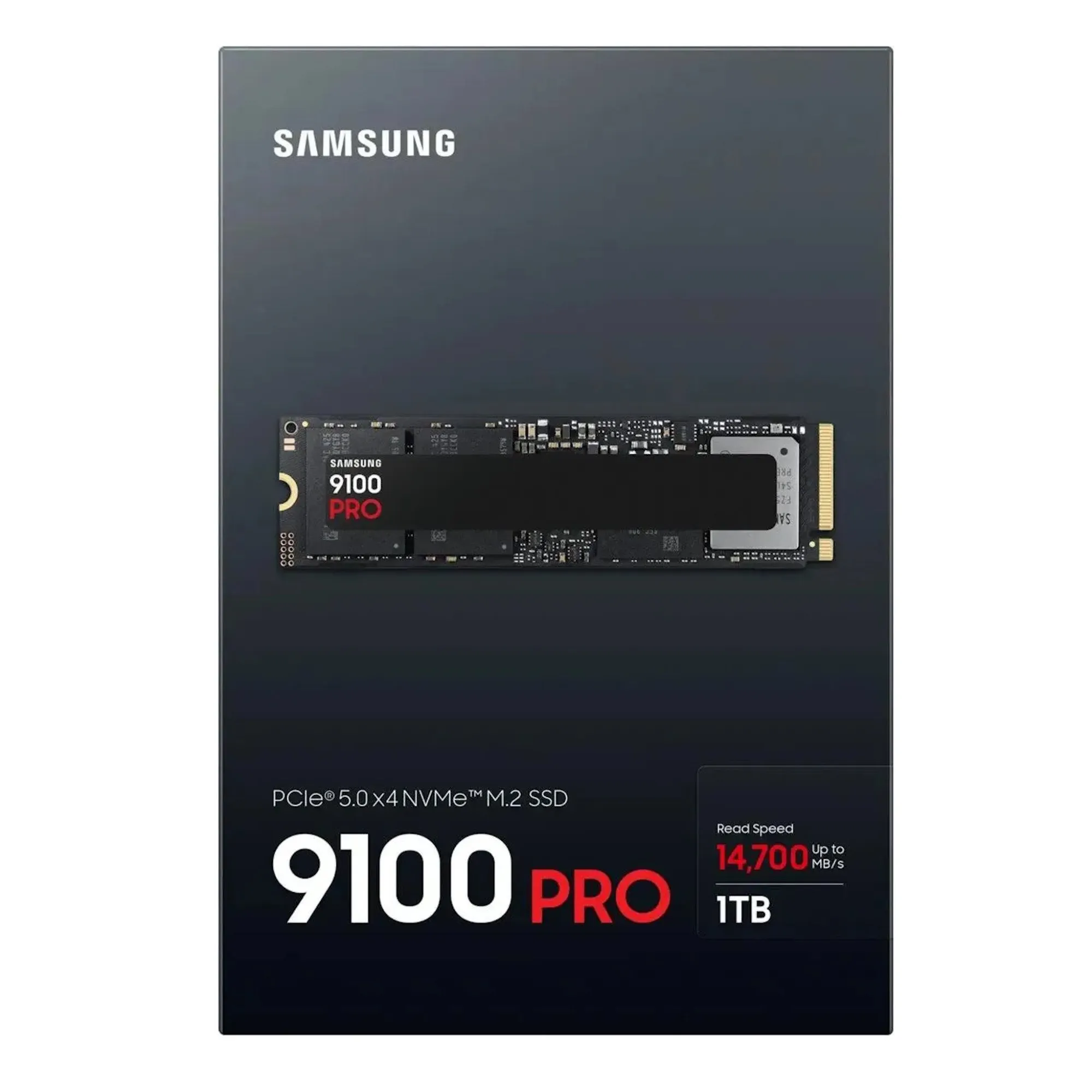 Твердотельный накопитель 1Tb SSD Samsung 9100 PRO, M.2 PCIe 5.0 NVMe 2.0, TBW 600, R14700/W1300