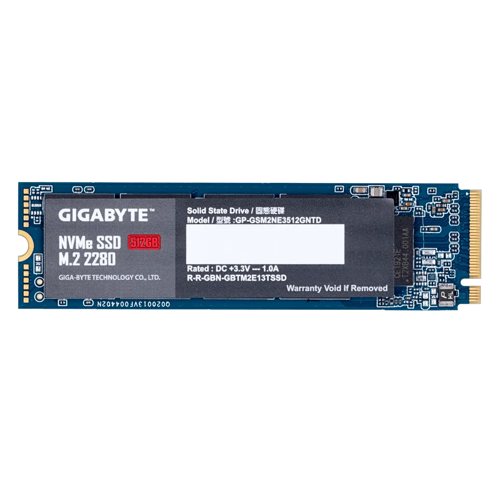 Твердотельный накопитель SSD 512Gb, PCIe3.0x4, GIGABYTE G3NVME512G, M.2 2280, NVMe1.3, R1900/W1200 — фото 3