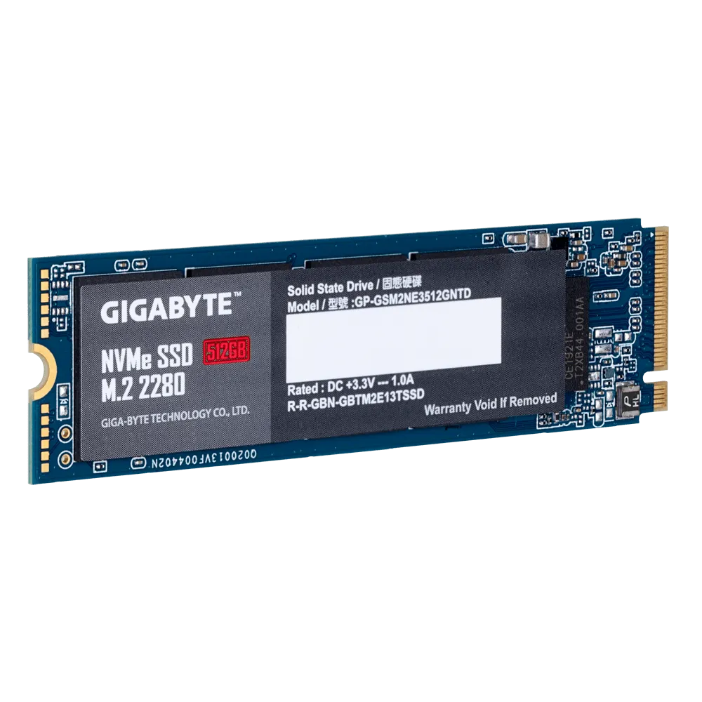 Твердотельный накопитель SSD 512Gb, PCIe3.0x4, GIGABYTE G3NVME512G, M.2 2280, NVMe1.3, R1900/W1200 — фото 5