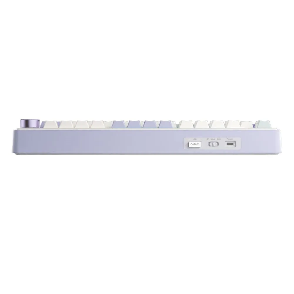 Клавиатура AULA F75, Cedar Green, mechanical, Gray Wood V3, EN/RU/KZ, 2.4/BT/USB-C — фото 4