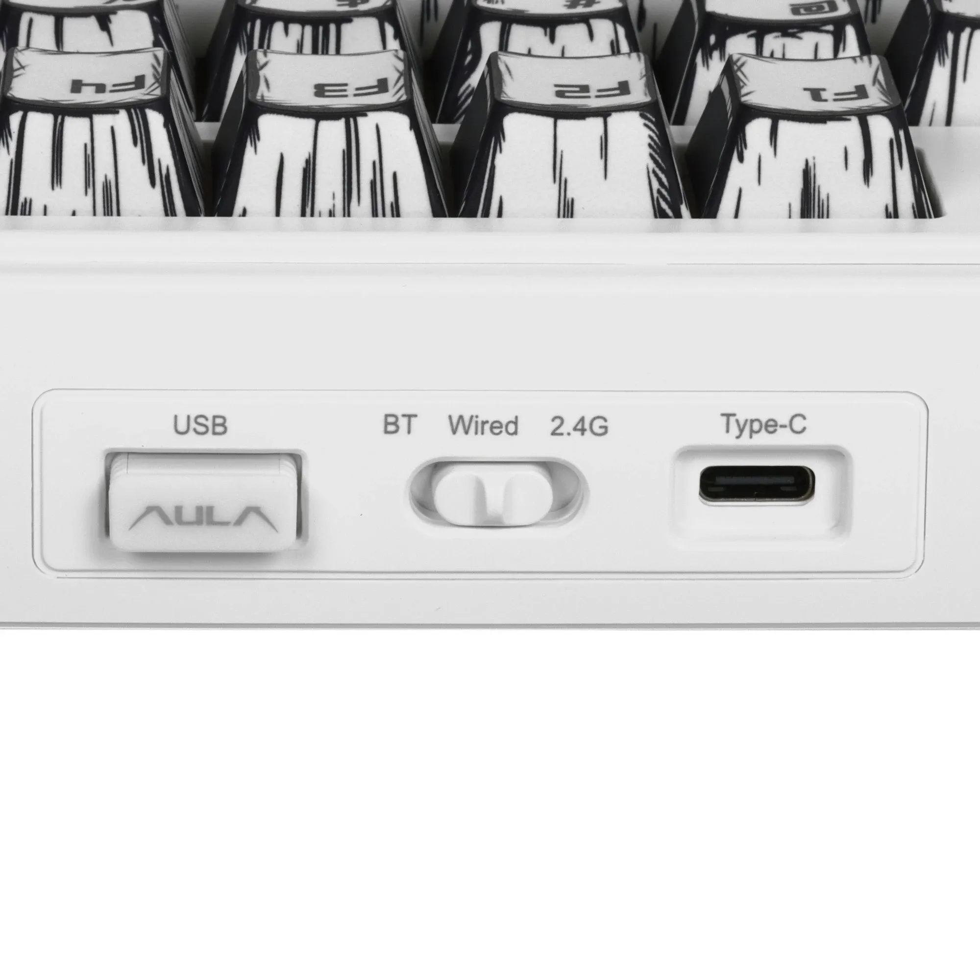 Клавиатура AULA F75, Comix, mechanical, Reaper switch, EN/RU/KZ, 2.4/BT/USB-C — фото 3