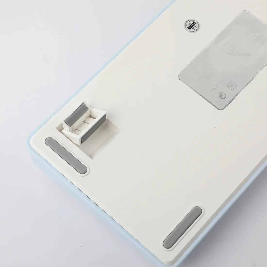 Клавиатура AULA F75, White+Blue+Purple, mechanical, Gray Wood V3, EN/RU/KZ, 2.4/BT/USB-C — фото 8
