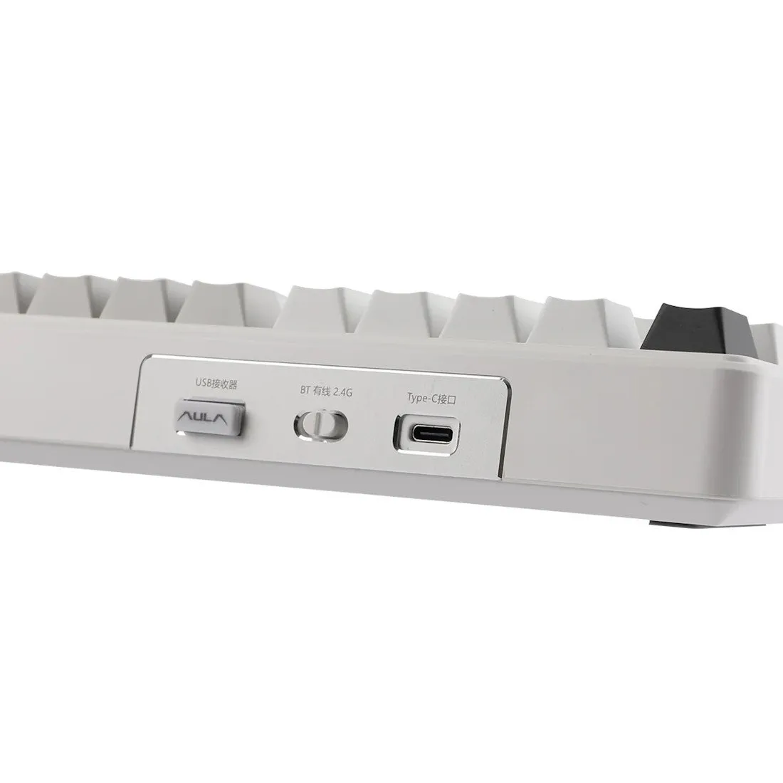 Клавиатура AULA F99, Light Grey+White+Dark Grey, mechanical, Reaper switch, EN/RU/KZ, 2.4/BT/USB-CC — фото 6