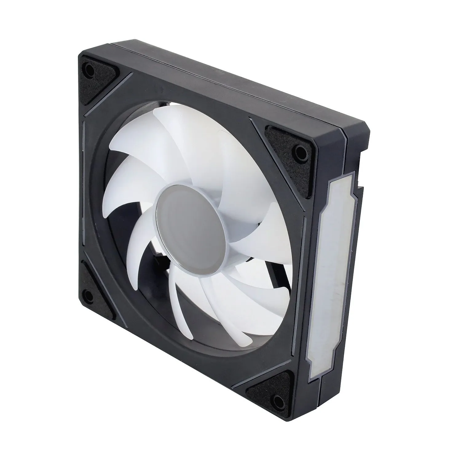 Кулер для корпуса ONVYX OFA12Ki, Black,120x120x25mm, Reverse Blade, RGB, 600-1200RPM, 3pin+4pin — фото 2