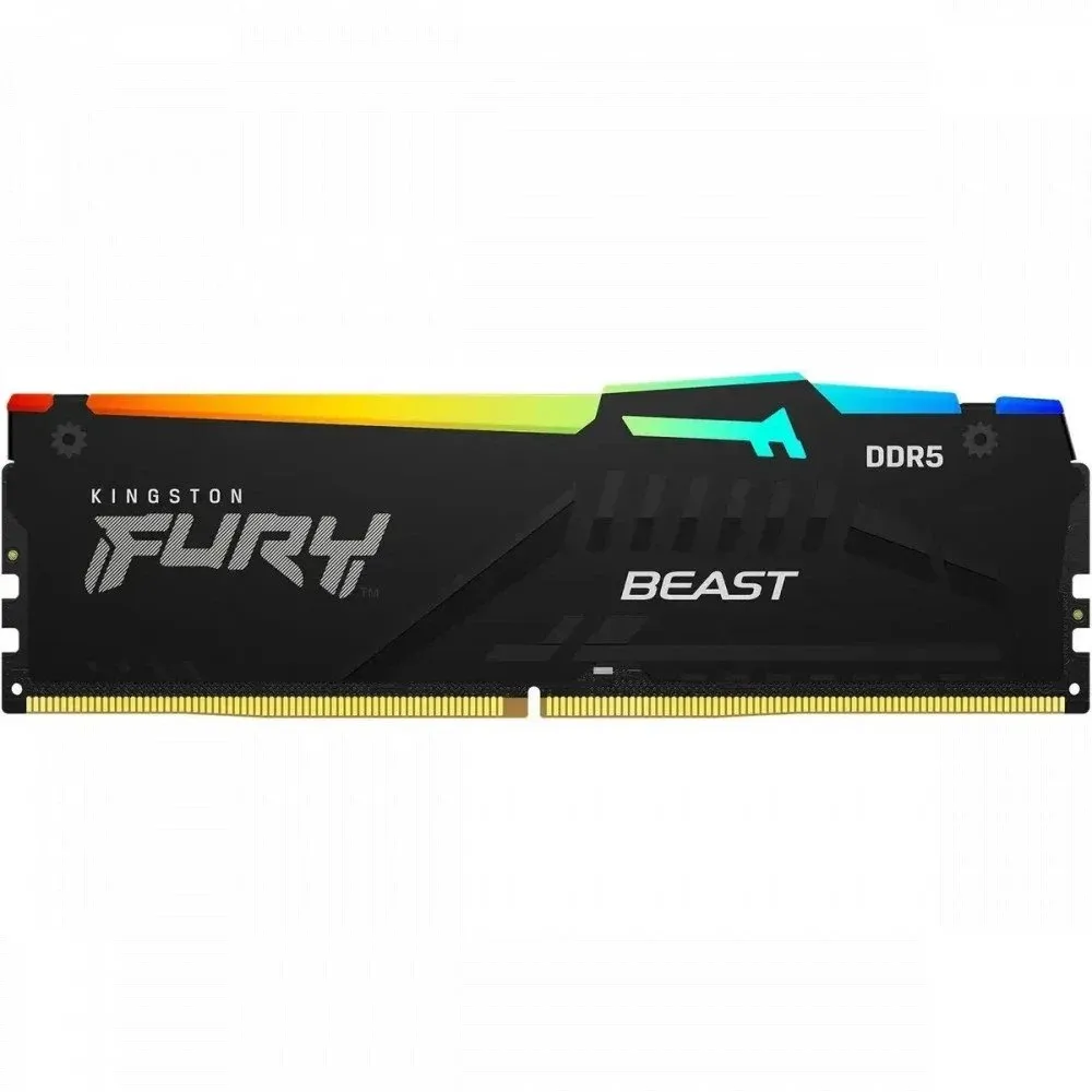 Модуль памяти Kingston Fury Beast Black RGB EXPO KF556C36BBEA-16, DDR5 DIMM 16Gb 5600MHz CL36 — фото 2