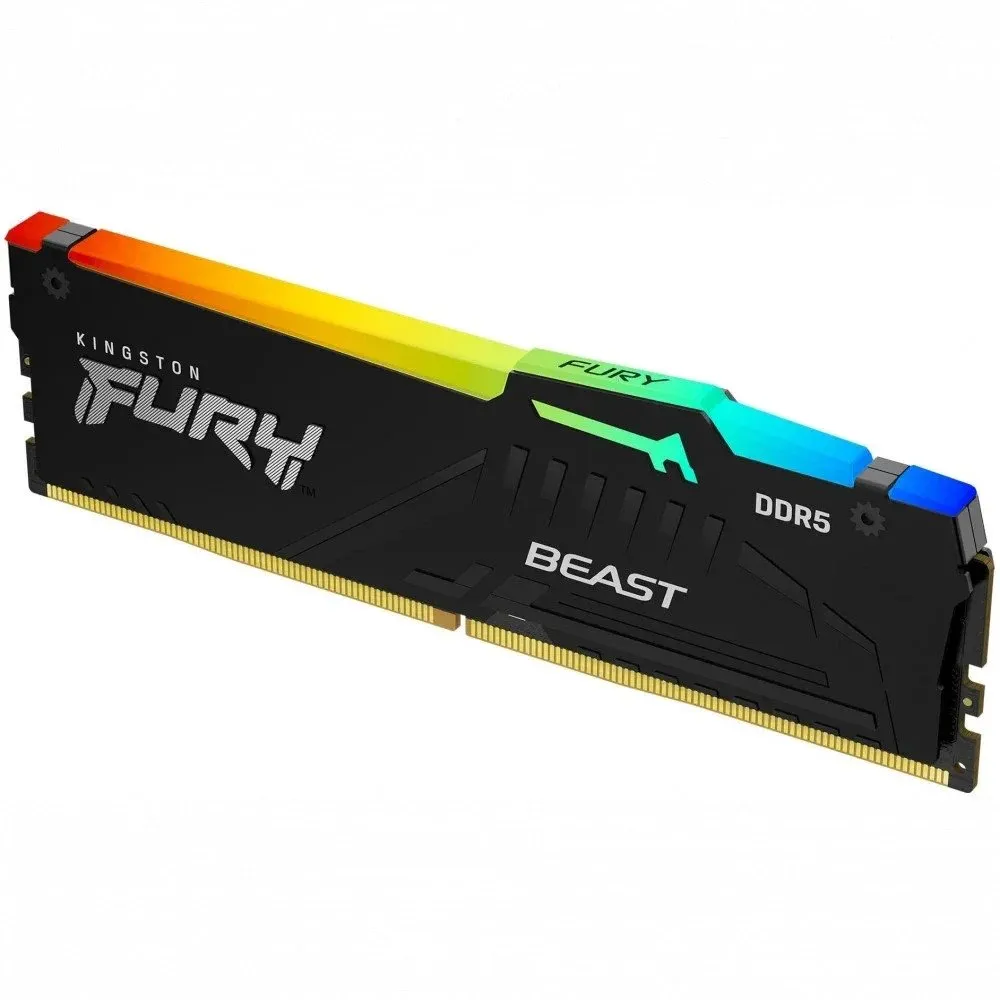 Модуль памяти Kingston Fury Beast Black RGB EXPO KF556C36BBEA-16, DDR5 DIMM 16Gb 5600MHz CL36 — фото 3