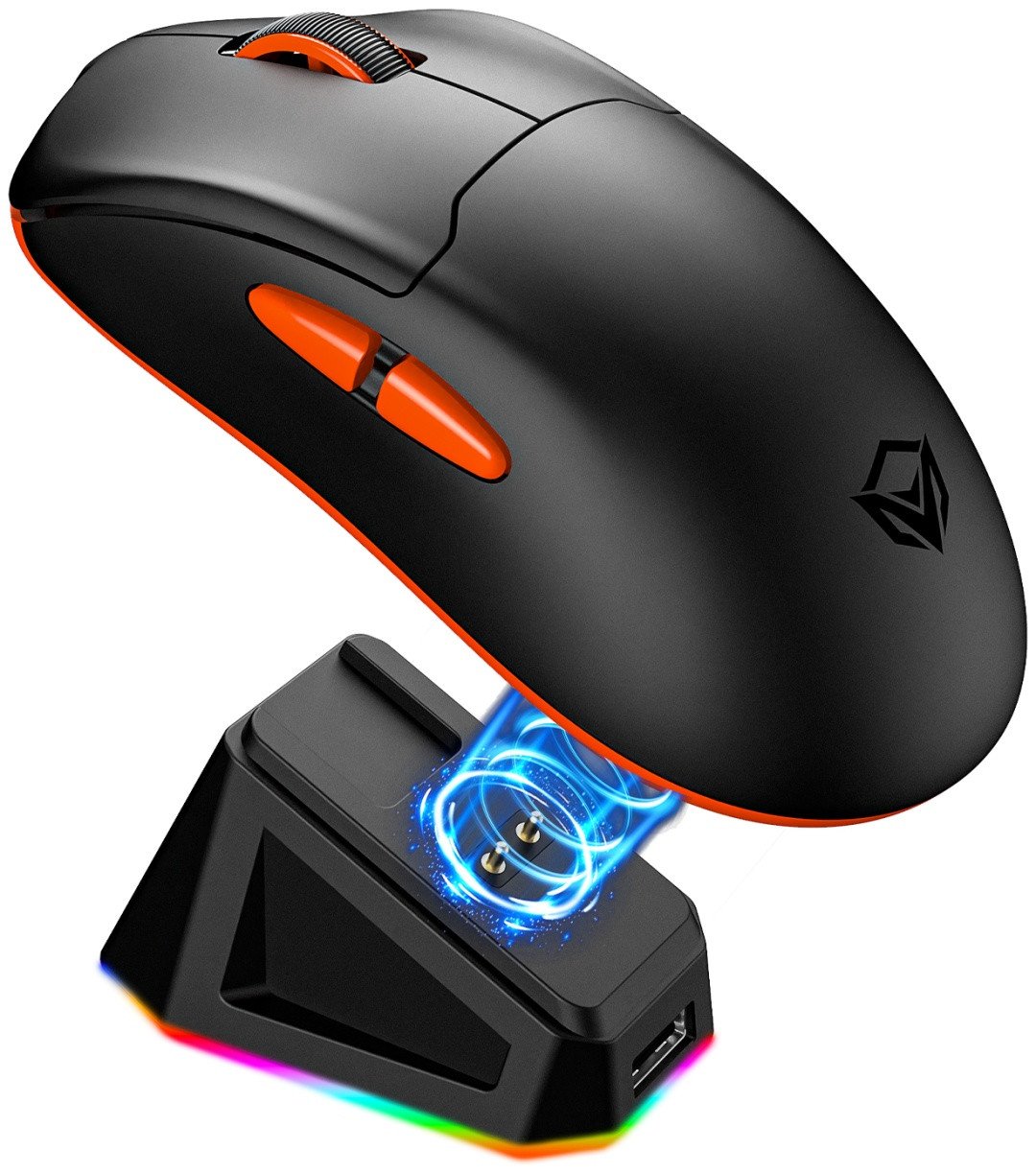 Мышь Meetion GW39 Black, Wireless, Оптическая, PAW3395, 26000DPI, 400mAh, 5 Button, USB, 2.4 GHz/BT