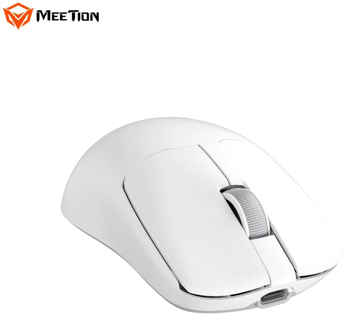 Мышь Meetion GW40 Pro White, Wireless, Оптическая, 7200DPI, 26000fps, 230mAh,6 Button,USB, 2.4GHz/BT — фото 5