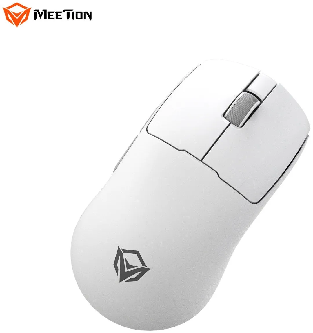 Мышь Meetion GW40 Pro White, Wireless, Оптическая, 7200DPI, 26000fps, 230mAh,6 Button,USB, 2.4GHz/BT — фото 8