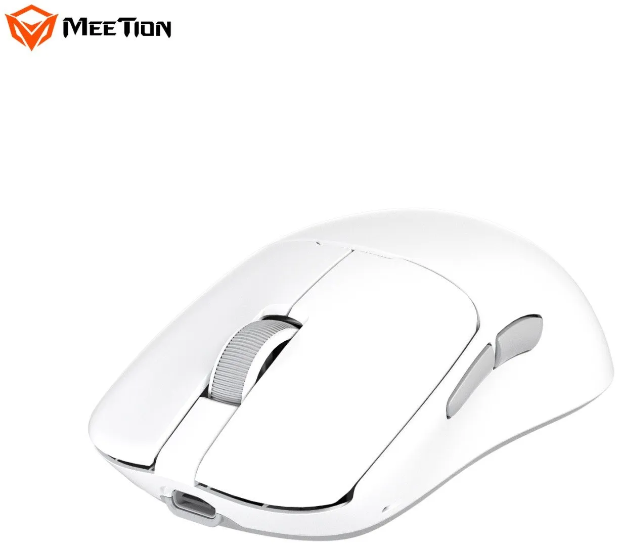 Мышь Meetion GW40 Pro White, Wireless, Оптическая, 7200DPI, 26000fps, 230mAh,6 Button,USB, 2.4GHz/BT — фото 4