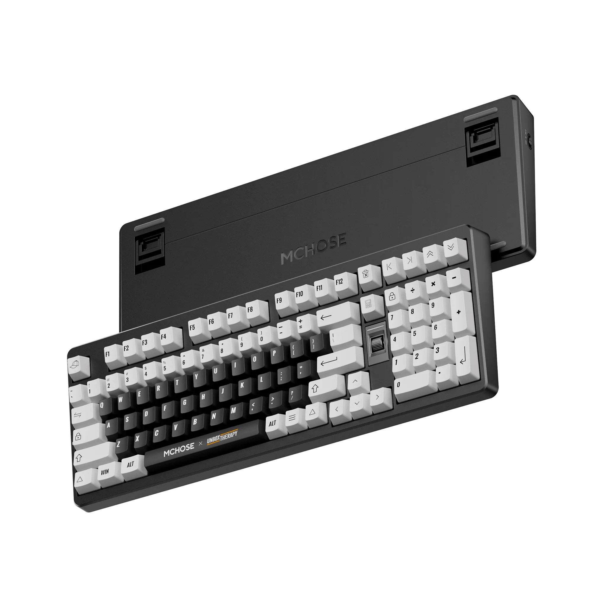 Клавиатура MCHOSE UT98-2, Black-White, Silent Peach V3 Switch, BT5.0/USB-C/2.4GHz, 10000mAh, — фото 3
