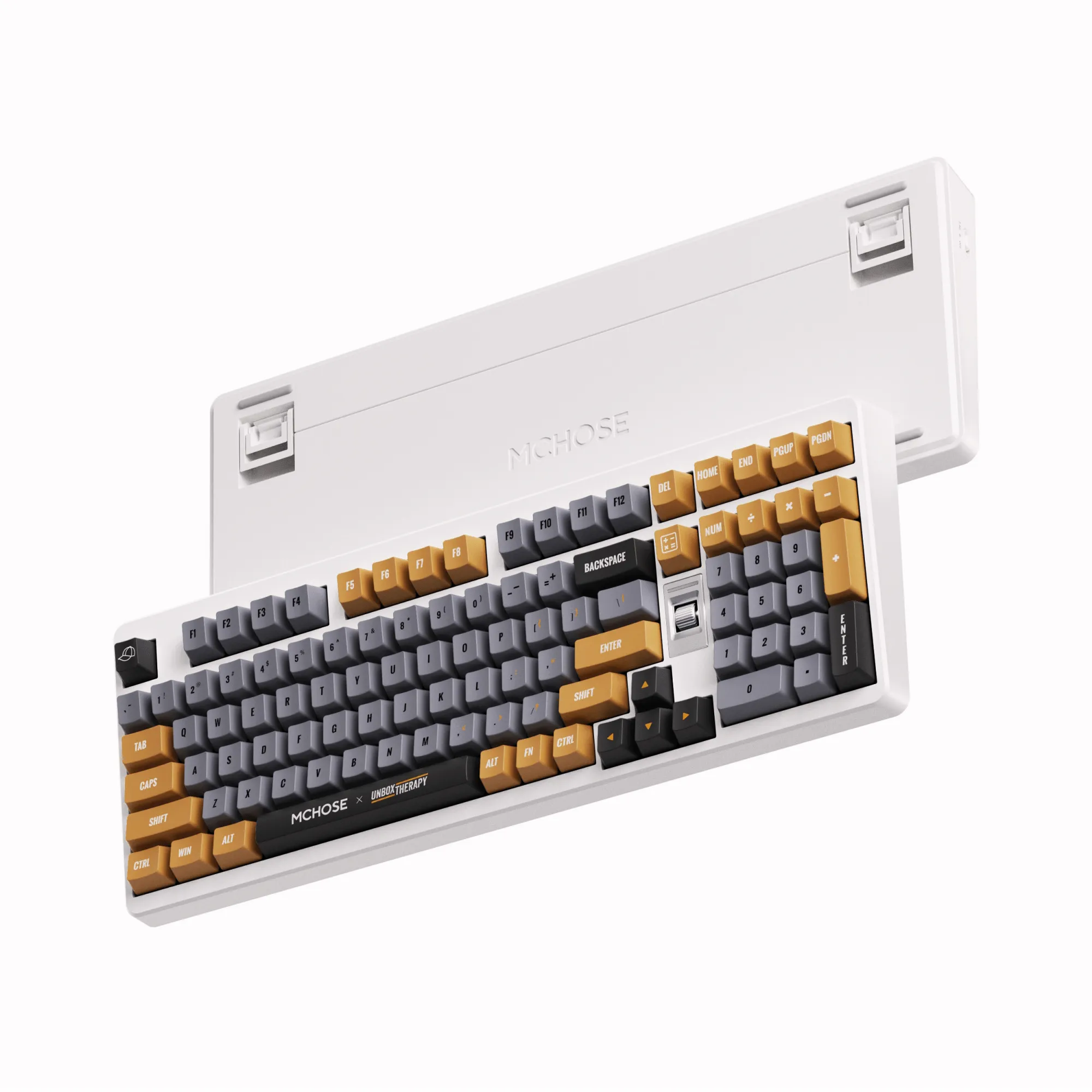 Клавиатура MCHOSE UT98-4, Brown-Grey, Silent Peach V3 Switch, BT5.0/USB-C/2.4GHz, 10000mAh, — фото 3
