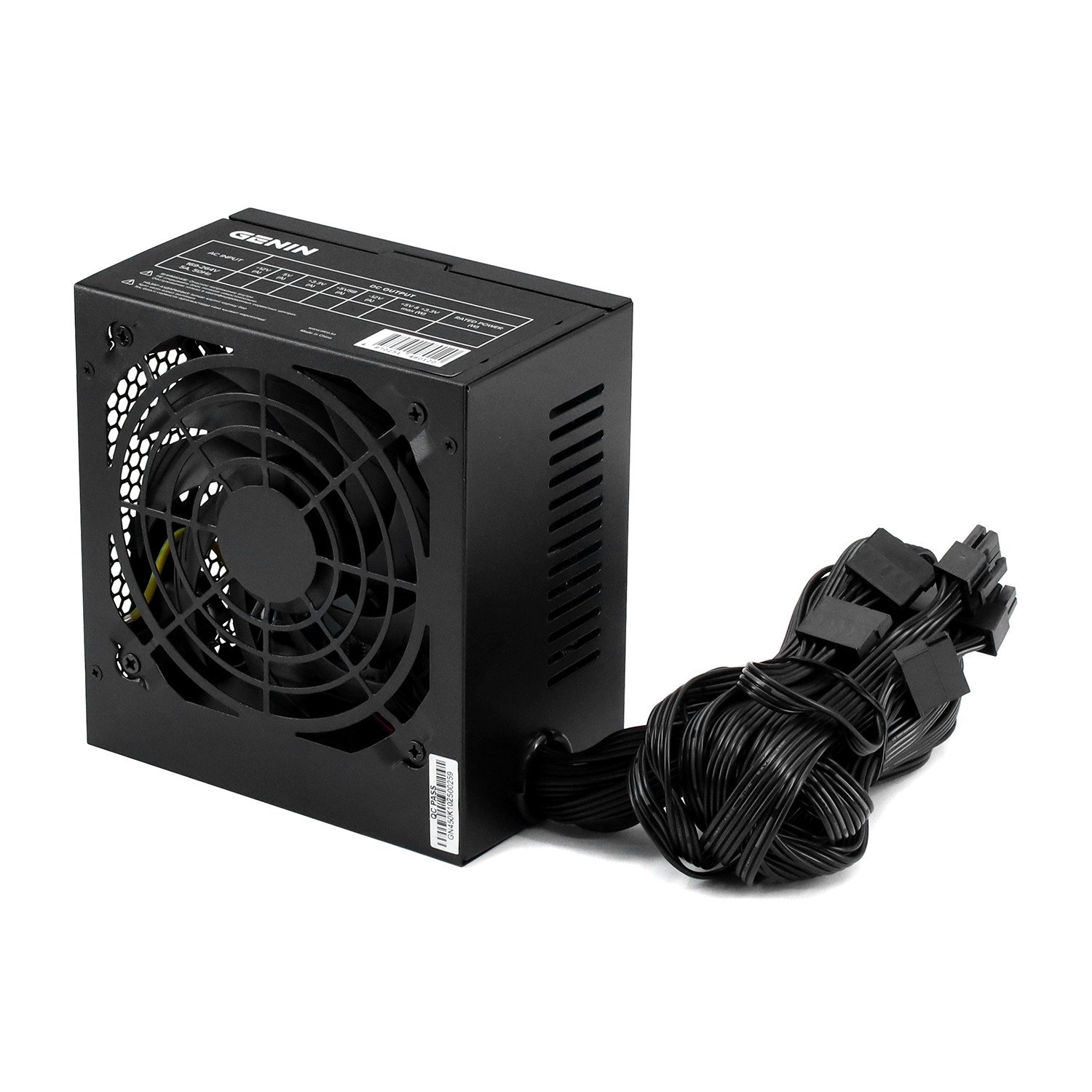 Блок питания GENIN GENPSU450K Black, 450W, 120mm fan, 150*140*86mm, ATX 2.31