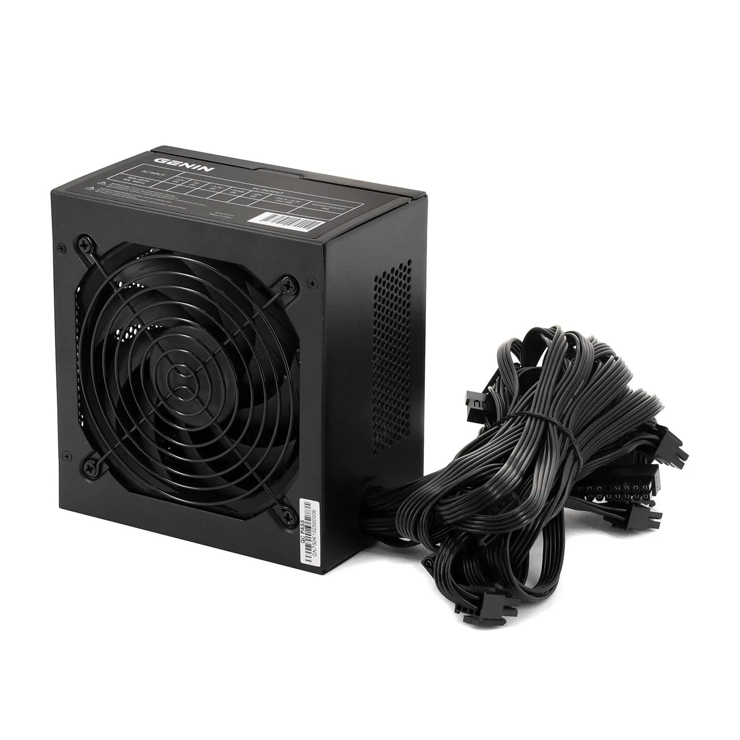 Блок питания GENIN GENPSU750K Black, 750W, 120mm fan, 150*140*86mm, ATX 2.31